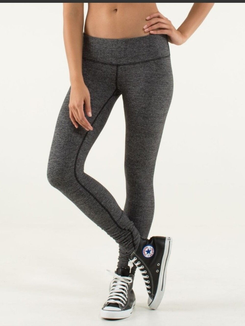 LULULEMON Wunder Under Herringbone Leggings Pants